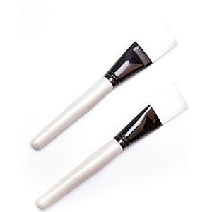 Makkelijk te gebruiken Professionele kwaliteit Cosmetische The New Klussen Mask make-up kwast Beauty Tools Single Soft Hair Pearl White houten handvat for gezichtscontouren, gemakkelijk te smeren, lan