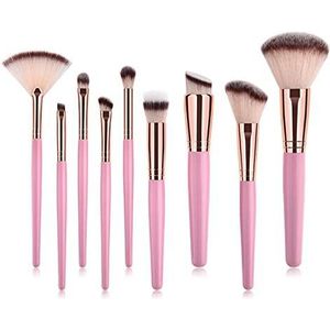 Makkelijk te gebruiken Professionele kwaliteit Cosmetische 9 stuks make-up make-up borstel set Complete Set van Powder oogschaduw borstel Blush Brush Beginner Make-up Tool Set Brush Set