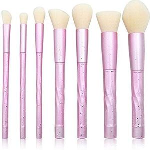 Makkelijk te gebruiken Professionele kwaliteit Cosmetische 7 stuks Spiral Raindrops Unicorn Diamond Borstel van de Makeup Blush oogschaduw borstel Loose Powder Makeup Tools For gezichtscontouren, lang