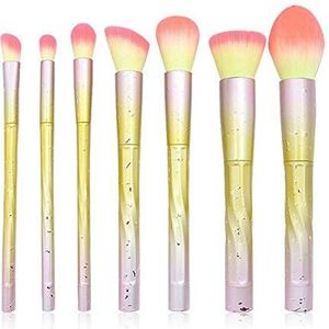 Makkelijk te gebruiken Professionele kwaliteit Cosmetische 7 stuks Spiral Raindrops Unicorn Diamond Borstel van de Makeup Blush oogschaduw borstel Loose Powder Makeup Tools For gezichtscontouren, lang
