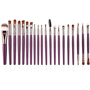 Makkelijk te gebruiken Professionele kwaliteit Cosmetische professionele make-up borstel set van 20 Inclusief alle basisfuncties die u nodig heeft Rayon en Solid Wol Handles