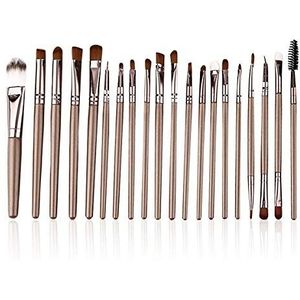 Makkelijk te gebruiken Professionele kwaliteit Cosmetische 20 stuks make-up Sets Gold Tube Make-up Brush Set Advanced Synthetic Make Brush.Makeup borstel set Uiterlijk Cosmetica Powder Foundation Oogs