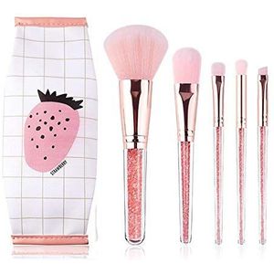 Makkelijk te gebruiken Professionele kwaliteit cosmetische make-up Brush Inner Diamond, Grote Aardbei, roze make-up kwast Man-Made Fiber Powder Foundation Brush Set Blush Brush.