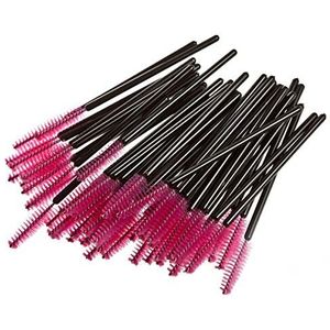 Makkelijk te gebruiken Professionele kwaliteit Cosmetische Disposable Eyelash Borstel for beginners Oblique wenkbrauw Spiral wimpers borstel Portable (50 Packs).