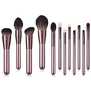 Makkelijk te gebruiken Professionele kwaliteit Cosmetische 12 stuks make-up Borstels Nano Druiven Set Sets wol Makeup Tools Makeup Brushes.