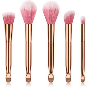 Makkelijk te gebruiken Professionele kwaliteit Cosmetische meervoudige combinatie make-up borstel set make-up kwast Oor Spoon Polijsten, Spot, Concealer - hoge kwaliteit kunststof Compact borstelharen