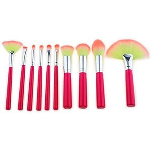 Makkelijk te gebruiken Professionele kwaliteit Cosmetische 10 stuks make-up Brushes Makeup Tools Burst Scheuren High-end houten handvat make-up borstel set gepolijst, Gevlekte, Concealer - hoge kwalit