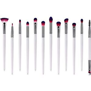 Makkelijk te gebruiken Professionele kwaliteit Cosmetische 12 stuks make-up Penselen Set Small waaiervormig Poederborstel Eye Shadow Brush houten handvat Make-up Tool Make-up Brush Set.