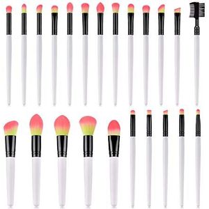 Makkelijk te gebruiken Professionele kwaliteit Cosmetische 23 stuks make-up borstels Set Foundation Brush Loose Powder Brush wit handvat Black Tube Makeup Tools Makeup Brush Set