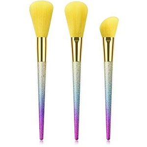 Makkelijk te gebruiken Professionele kwaliteit Cosmetische 3 stuks make-up Borstels Cone Scrubs Verspreid Powder Brushes Bright Sets Makeup Tools Soft Borstels makkelijk mee te nemen