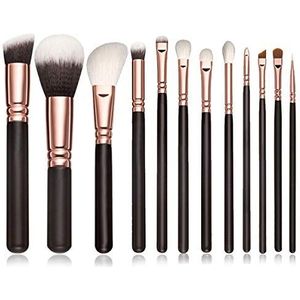 Makkelijk te gebruiken Professionele kwaliteit Cosmetische 12 stuks make-up borstel set Blush Foundation Eye Shadow Set Professional Beauty Tool Set Brush