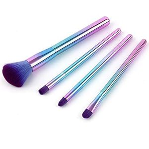 Makkelijk te gebruiken Professionele kwaliteit Cosmetische 4 stuks Gradient Makeup Brushes Plating Handle make-up kwast make-up kwasten Beauty Make-up Sets for gezicht Contours Gemakkelijk langzame af