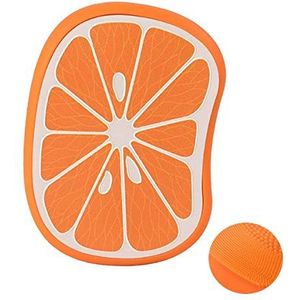 Makkelijk te gebruiken Fashion Mini Compact Fruit Silicone Cleansing Instrument Ultrasonic Pore Cleaner Wassen Instrument Cleansing Brush Beauty Instrument (Color : Orange)