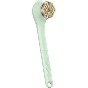 Oplaadbare lichaamsborstel, elektrische borstelset voor het lichaam, oplaadbaar, IPX7, lange handgreep, peeling, spin scrubber voor douche, badkamer wasreiniger, reiniging