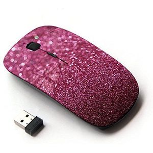 KawaiiMouse [Optische 2.4G draadloze muis] Glitter Roze Paars Bling Zand Reflecterend