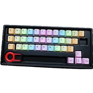 Feicuan 37 Keys Cap Cover Case ABS Rainbow Vervanging Keycap Universeel voor mechanische toetsenborden -Light Color Top Print