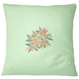 Bona Basics, Decoratieve kussensloop, decoratieve kussensloop, woondecoratie, voor bank, café, grootte: 45 x 45 cm, kleur: lichtgroen