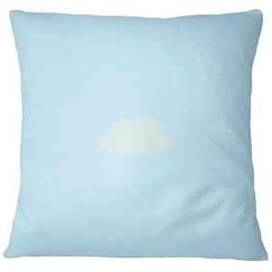 Bona Basics, Housse de coussin décorative, housse de coussin décorative, décoration de maison, pour canapé, café, taille : 45 x 45 cm, couleur : bleu clair