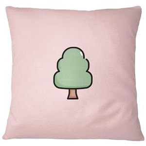 Bona Basics, Decoratieve kussensloop, decoratieve kussensloop, woondecoratie, voor bank, café, grootte: 60 x 60 cm, kleur: lichtroze