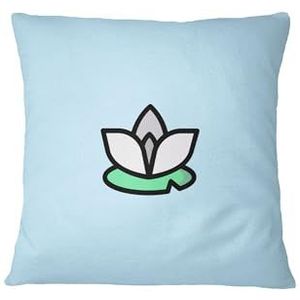 Bona Basics, Housse de coussin décorative, housse de coussin décorative, décoration de maison, pour canapé, café, taille : 45 x 45 cm, couleur : bleu clair