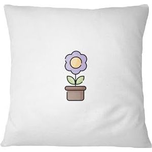 Bona Basics, Housse de coussin décorative, housse de coussin décorative, décoration de maison, pour canapé, café, taille : 60 x 60 cm, couleur : blanc