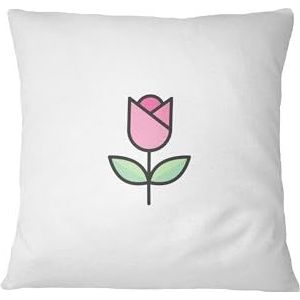 Bona Basics, Housse de coussin décorative, housse de coussin décorative, décoration de maison, pour canapé, café, taille : 60 x 60 cm, couleur : blanc