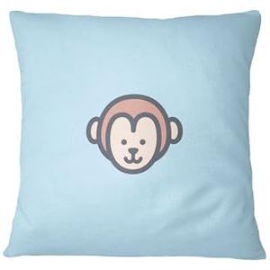 Bona Basics, Housse de coussin décorative, housse de coussin décorative, décoration de maison, pour canapé, café, taille : 60 x 60 cm, couleur : bleu clair
