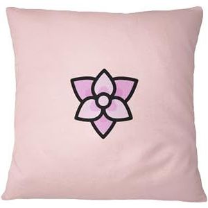 Bona Basics, Decoratieve kussensloop, decoratieve kussensloop, woondecoratie, voor bank, café, grootte: 45 x 45 cm, kleur: lichtroze