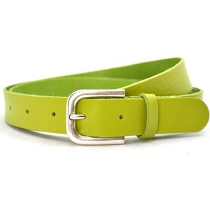 Timbelt Fashion Leren Riem 3 cm Lime Groen