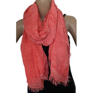Sjaal van bamboe 190/90cm Roze Roze-rood
