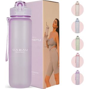 Lila Cabau Bloom - Waterfles - Lekvrij - BPA-vrij - 1L