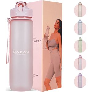 Cabau - Drink To Bloom - Waterfles - Soft Pink - 1 liter