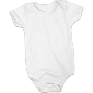 Soft Touch Blanco Soft Touch Rompertje - Wit | 100% katoen - Goede kwaliteit | Baby rompertje met leuke tekst | | kraamcadeau | 0 tot 3 maanden | GRATIS verzending