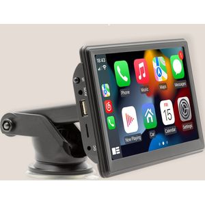 7 inch Auto navigatie systeem - Met Draadloze Carplay - Android Auto - universeel geschikt voor alle auto's - 2024 model - Zwart - Mirrorlink - Bluetooth