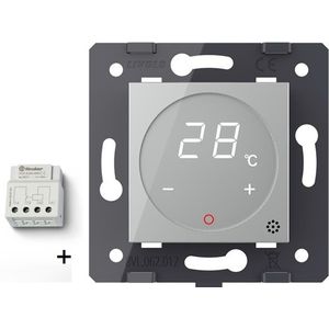 Livolo | Grijs | SR | Module | Thermostaat | Met ingebouwde temperatuursensor | Mini NO contact voor CV ketels
