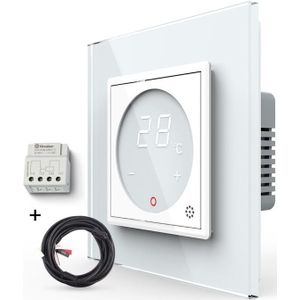 Livolo | Wit | SR | Thermostaat | Met externe temperatuursensor | Mini NO contact voor CV ketels