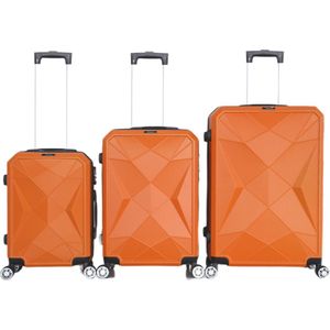 Kofferset Traveleo Babij ABS03 3-delig Oranje