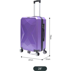 Koffer Traveleo Babij ABS03 Paars maat XL