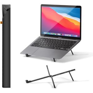 Laptopstandaard – Ultra Dunne Vouwbare en Draagbare Laptopstandaard – Ergonomische Kijkhoek – Voor 13 tot 16 Inch MacBooks en Laptops, 10 tot 16 Inch iPads en Tablets