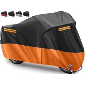 Motorhoes Waterdicht Buiten - Motorhoes voor Buiten - Motorhoezen - Motor Hoes Buiten - 245 x 105 x 125 cm/Oranje