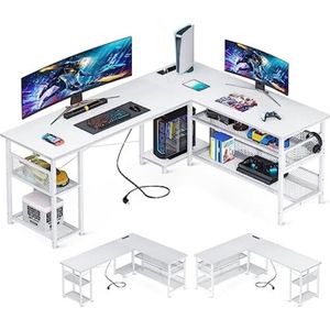 Gaming Bureau - Gaming Desk - 168×120 cm/Blanc