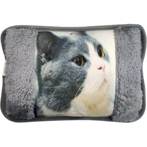 Elektrische kruik - Elektrische kruik - 25 x 17 x 6 cm - Poes - Dier Pluche