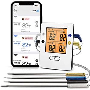 Vleesthermometer Bluetooth - Vleesthermometer Digitaal - Vleesthermometer Oven - Vleesthermometer met App