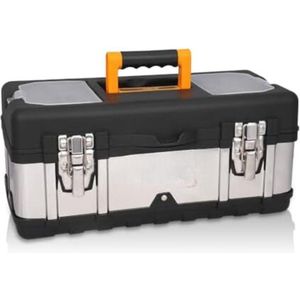 Gereedschapskist Leeg - Gereedschapskoffer Leeg - Gereedschapskoffer - 17 inch - Zwart|Zilver