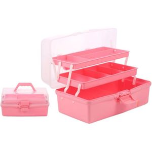 Gereedschapskist Leeg - Gereedschapskoffer Leeg - Gereedschapskoffer - 30cm - Roze