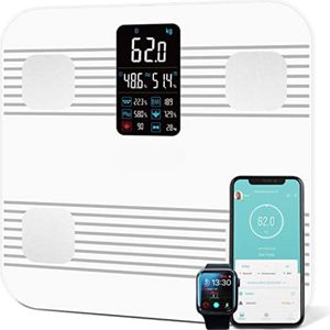 Personenweegschaal Lichaamsanalyse - Weegschaal Met Lichaamsanalyse - Personenweegschaal Beste Koop - wit