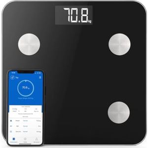 Personenweegschaal Lichaamsanalyse - Weegschaal Met Lichaamsanalyse - Personenweegschaal Beste Koop - Zwart