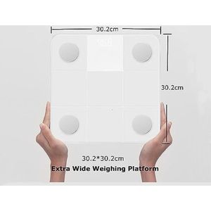 Personenweegschaal Lichaamsanalyse - Weegschaal Met Lichaamsanalyse - Personenweegschaal Beste Koop - Wit
