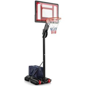 Basketbalpaal voor Buiten - Basketbalring met Standaard - Basketbalpaal voor Kinderen - Basketbalpaal Verstelbaar - 105 tot 260cm