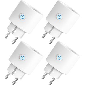Slimme Stekker Met Energiemeter - Slimme Stekker - Smart Plug - Slimme Stekker 4 Stuks